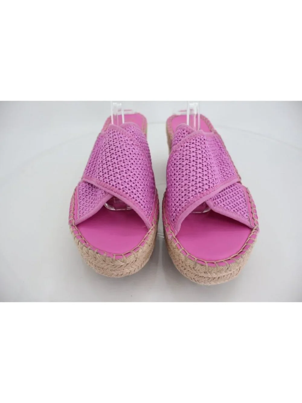 Franco Sarto Women's Pamala Sandal Size 10 Wedge Platform Pink Espadrille